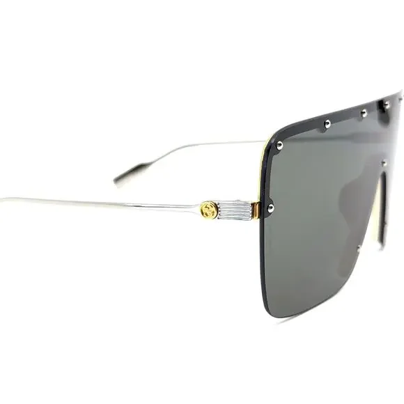 NEW!!! GUCCI Sunglasses GG1245S 004 Authentic GUCCI GG1245S 004 AUTHENTIC Stud Oversized Silver Metal  main image 4